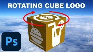 how to make 3D cube logo rotating gif on photoshop cc 2021 - Photoshop Art