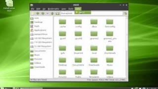 Linux Mint 9 LXDE Running on my Eee PC 900a