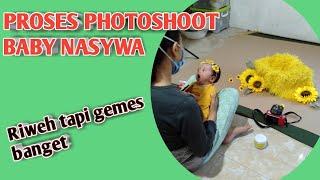 Proses Photoshoot baby Nasywa || Photoshoot bayi baru lahir || BTS