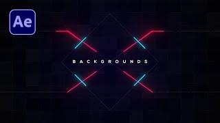 Animated Motion Graphics Background in After Effects - After Effects Tutorial - No Plugins