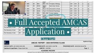 Accepted to Medical School || AMCAS Full Application