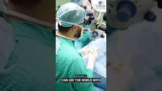 Cornea Transplant Surgery Process | Blurry Vision To Clear Vision Eye Transplant Surgery | #short