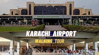 [4K] Karachi AIRPORT  Walking Tour