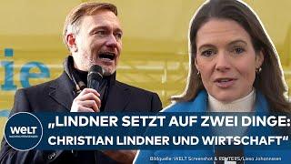 BUNDESTAGSWAHL: Christian Lindner setzt auf ihn selbst und Wirtschaft! FDP kämpft um Wiedereinzug