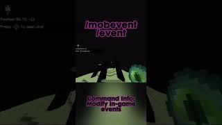 How to use the /mobevent and /event commands in Minecraft Bedrock #minecraft #bedrock #command #fyp
