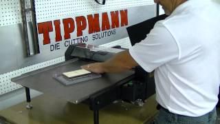 Tippmann roller die cutting press  demonstration cutting foam