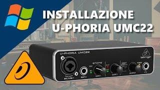 Behringer U-Phoria UMC22 (Setup DRIVER per Windows)