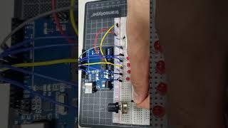 Controlling Multiple Leds by Potentiometer  #arduino #arduinoideas #shorts   #arduinoprojects