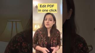 How to edit PDF file in MS word using AI Tool Wondershare PDFelement | Ritika AI | Hindi #shorts