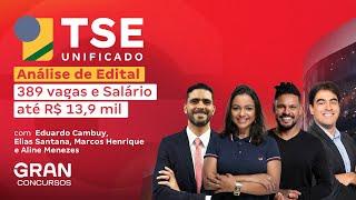 Concurso TSE Unificado | Análise de Edital: 389 vagas + CR com Salários de até R$13,9 mil