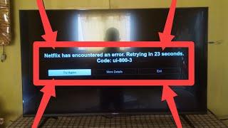 Fix Netflix has encountered an error. Retrying in Code: ui-800-3 Error Problem Solve