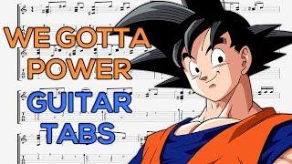 Dragon Ball Z - We Gotta Power (Opening) Guitar Tutorial | Guitar Lesson + TABS