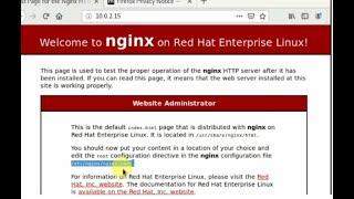 Linux Tutorial | Nginx web server installation in CentOS8 or  RHEL8