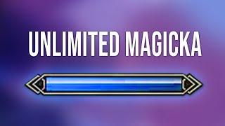 Get UNLIMITED magicka in Skyrim as an early game mage build!