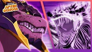 Avizandum VS Rex Igneous Dragon BATTLE  The Dragon Prince | Netflix After School