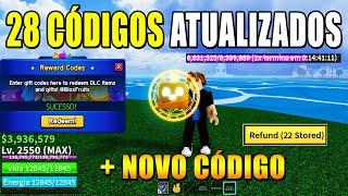 NOVOS CÓDIGOS + 28 CÓDIGOS DE 2X XP BELI E RESET NO BLOX FRUITS 2024 - blox fruit codes...