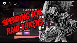 Spending 10K Raid Tokens On The 3 Year Anniversary Event In Anime Dimensions