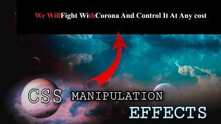 Css Manipulation Animation Effect |Html & Css