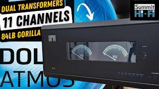 11 Channel Dual Transformer BEAST AMP!  Dolby ATMOS Home Theater Amplifier! Home Theater Gurus