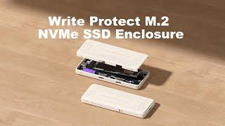 Hagibis M.2 NVMe SSD Enclosure Write Protect USB-C Hard Drive Enclosure With 100W PD