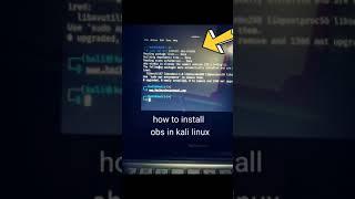 install OBS studio in kali linux (how to)