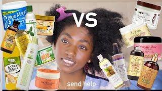 Dry Damaged 4C hair vs EVERY PRODUCT I OWN | I split wash day down the middle for science