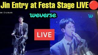 BTS Jin Entry at Festa Stage LIVE  BTS Jin Full Weverse LIVE Stage Dance Performance  #bts #jin #v