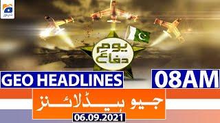 Geo Headlines 08 AM | 6th September 2021