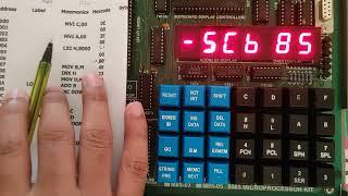 Multiplication of two 8 bit number on microprocessor kit