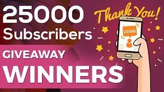 IndiaUIUX - 25000 Subscriber - GIVEAWAY Winners | IndiaUIUX