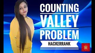 COUNTING VALLEY PROBLEM| HackerRank|Solution #hackerrank