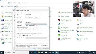 cách thay đổi định dạng ngày tháng ở góc màn hình win 10