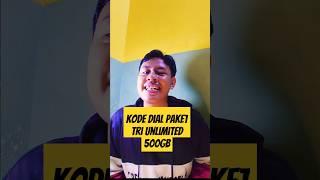 Cara Beli Paket tri unlimited 500gb pakai kode dial #kuotagratistri #pakettrimurah #paketmurahtri