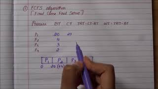 FCFS algorithm - an example