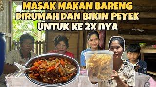 MASAK IKAN ASAM MANIS DAN BIKIN PEYEK UDANG REBON JUGA KACANG