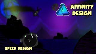 Space isn't a race - Affinity Designer - Speed design #beginner #tutorial #speeddesign