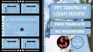 KUANTITATIF ‼️DESAIN PPT UJIAN SKRIPSI  #2 #freetemplate #pptaesthetic #pptanimation #powerpoint