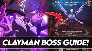 *GLOBAL PLAYERS* How To Clear Clayman Event Boss! (7DS Guide) Seven Deadly Sins Grand Cross