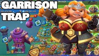 WOODYQ8 DOING THE GARRISON TRAP! - ROAD TO 20BILLION KILLS! - Lords Mobile