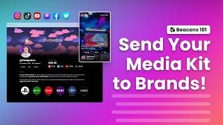 How to send your Media Kit to Brands! (Beacons Tutorial)