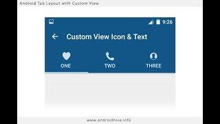 74. Create a Tab Layout with icons and text