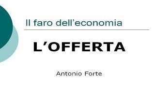 Lezione. Le basi dell'economia: l'offerta