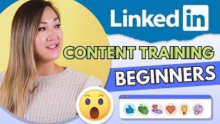 LinkedIn Content Marketing Training for Beginners