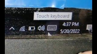how to show touch keyboard icon on taskbar windows 10 laptop
