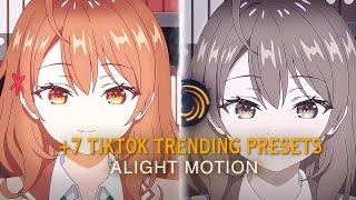 +7 Tiktok Trending presets #13 [ XML + QR + CC ] #anime #dragonball #goku #toji #jinwoo #kurumi