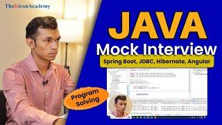Java Mock Interview | Freshers Java Technical Round  | Spring Boot, Hibernate, JDBC,  Angular