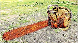 Restoration Abandoned Rusty Gasoline ChainSaw