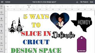 CRICUT DESIGN SPACE FOR BEGINNERS : HOW TO SLICE