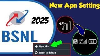 New 4G Apn Settings Bsnl Sim Cards 2023 | Bsnl Internet Not Working | Bsnl Network Problem Fix 110%