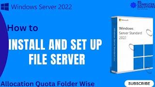 How to Configure & Enable Quota on Shared Folder Using File Server Manager in Windows Server 2022